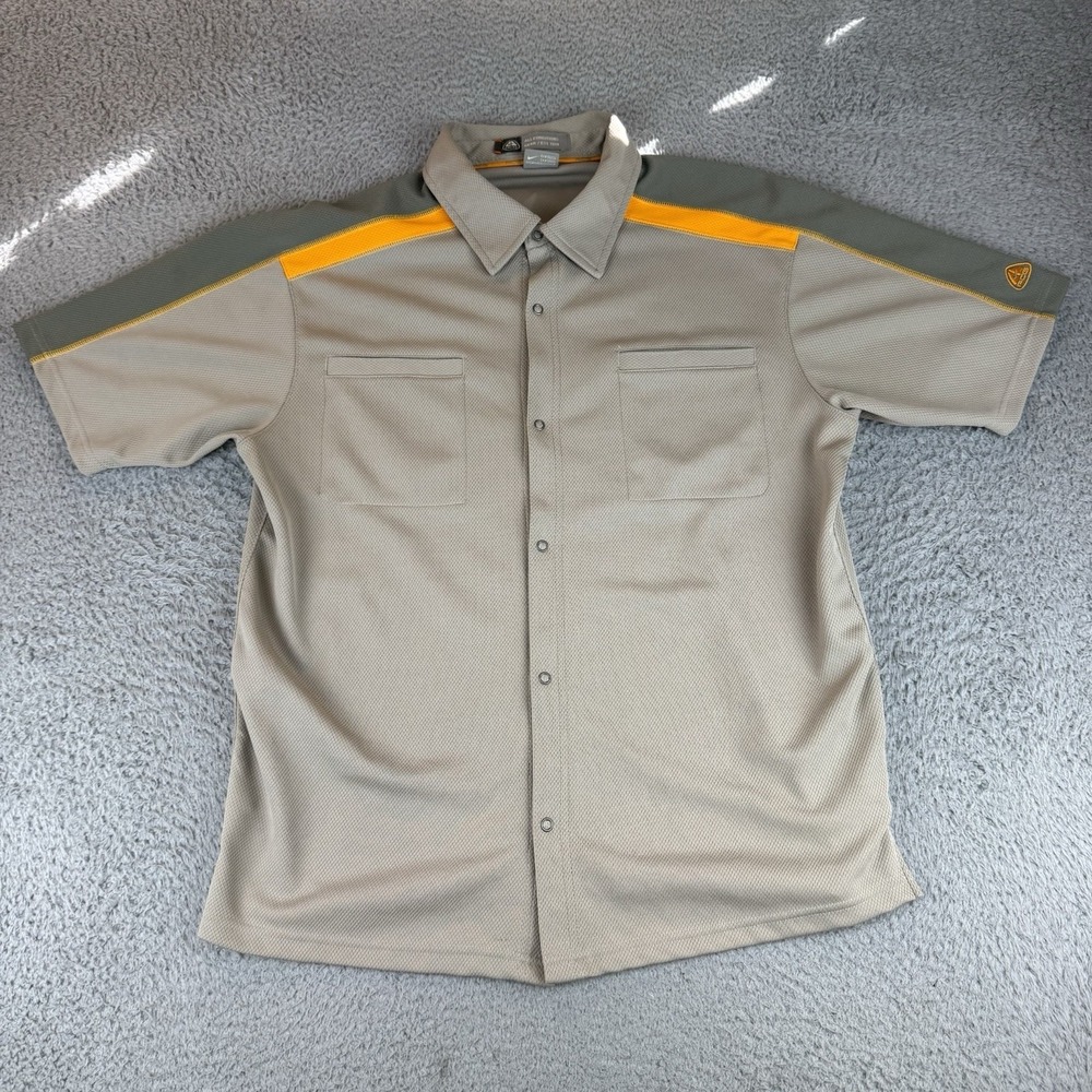 Vintage Y2K Nike ACG Shirt Mens L All Conditions Gear Orange Gray Gorpcore Hike
